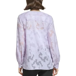 Burnout Floral Blouse