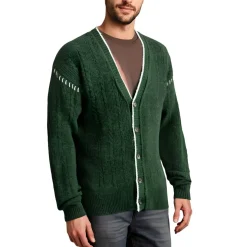 Button Knit Cardigan Sweater