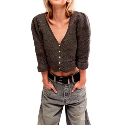 Button Knit Cardigan Sweater