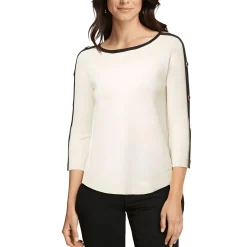 Button Knit Pullover Sweater