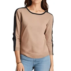 Button Knit Pullover Sweater