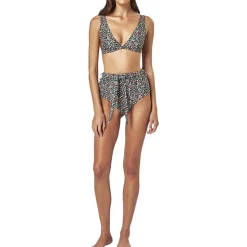 Cabana Printed High Waisted Tie Front Brief