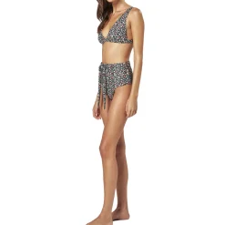 Cabana Printed High Waisted Tie Front Brief