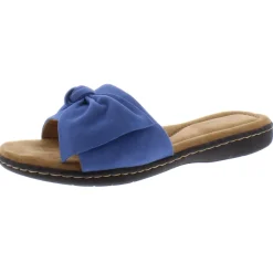 Cabana Suede Slip On Slide Sandals