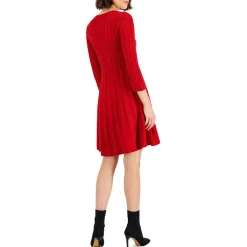 Cable Knit Mini Sweaterdress