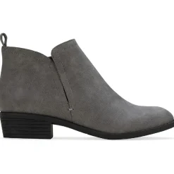 Cadee Faux Leather Zipper Ankle Boots