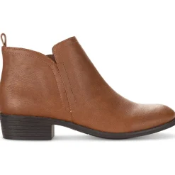 Cadee Faux Leather Zipper Ankle Boots