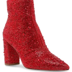 Cady Embellished Block Heel Ankle Boots