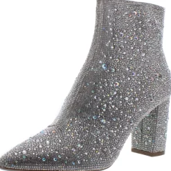 Cady Embellished Block Heel Ankle Boots