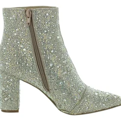 Cady Embellished Block Heel Ankle Boots