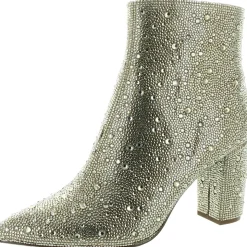 Cady Embellished Block Heel Ankle Boots