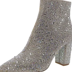 Cady Embellished Block Heel Ankle Boots