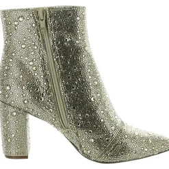 Cady Embellished Block Heel Ankle Boots