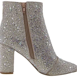 Cady Embellished Block Heel Ankle Boots