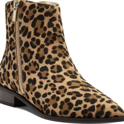 Cadyna Suede Pointed Toe Stacked Heel Ankle Bootie