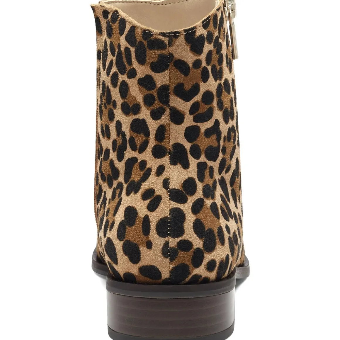 Cadyna Suede Pointed Toe Stacked Heel Ankle Bootie