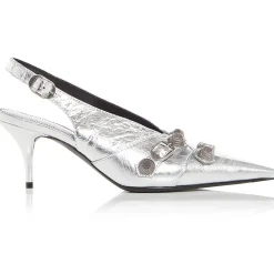 Cagole Slingback Leather Ankle Strap