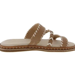 Caia Padded Insole Leather Slide Sandals