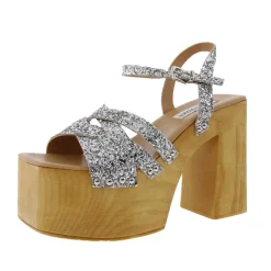 Caileeb Glitter Textured Platform Sandals