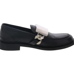 Calf Willer Chain Leather Loafers