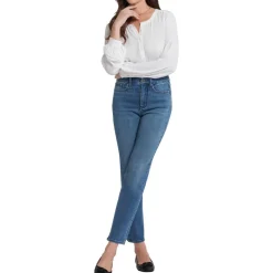 Callie Tummy Slimming Denim Straight Leg Jeans