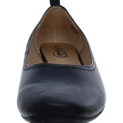 Cameo Faux Leather Round Toe Loafers