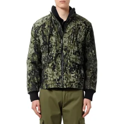Camouflage Cotton Bomber Jacket