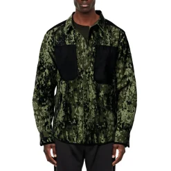 Camouflage Cotton Shirt Jacket