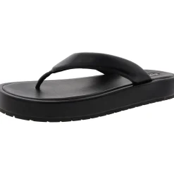Campana Padded Insole Faux Leather Thong Sandals