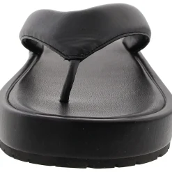 Campana Padded Insole Faux Leather Thong Sandals