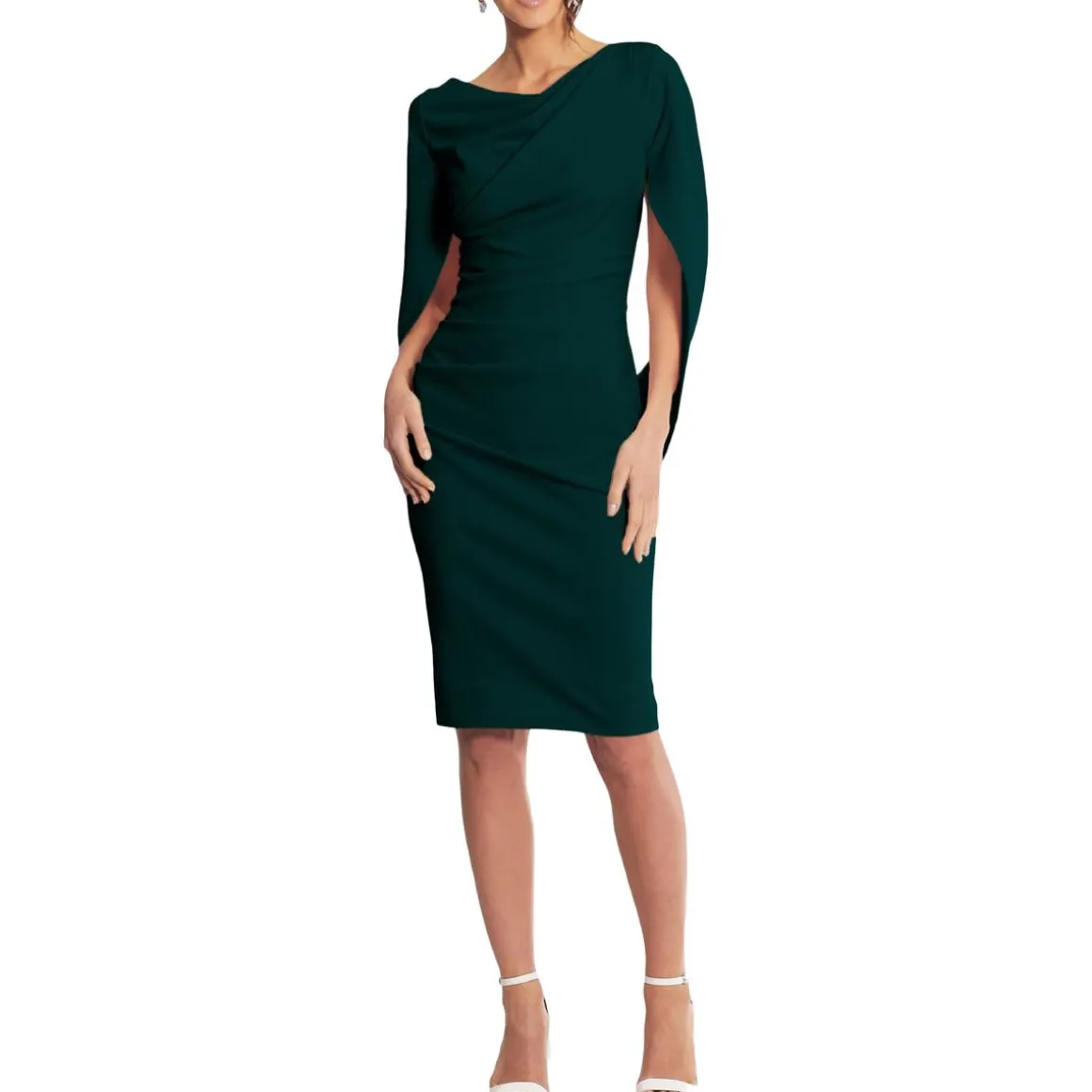 Caped Party Sheath Dress