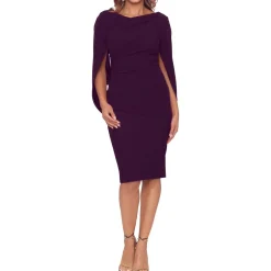 Caped Party Sheath Dress