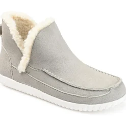 CAPREECE Vegan Leather Faux Leather Loafer Slippers