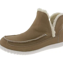 CAPREECE Vegan Leather Faux Leather Loafer Slippers