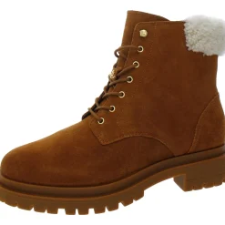 Carlee Lugged Sole Ankle Combat & Lace-up Boots