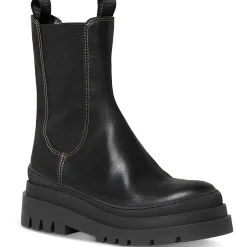 Carlota Leather Lugged Mid-Calf Boots