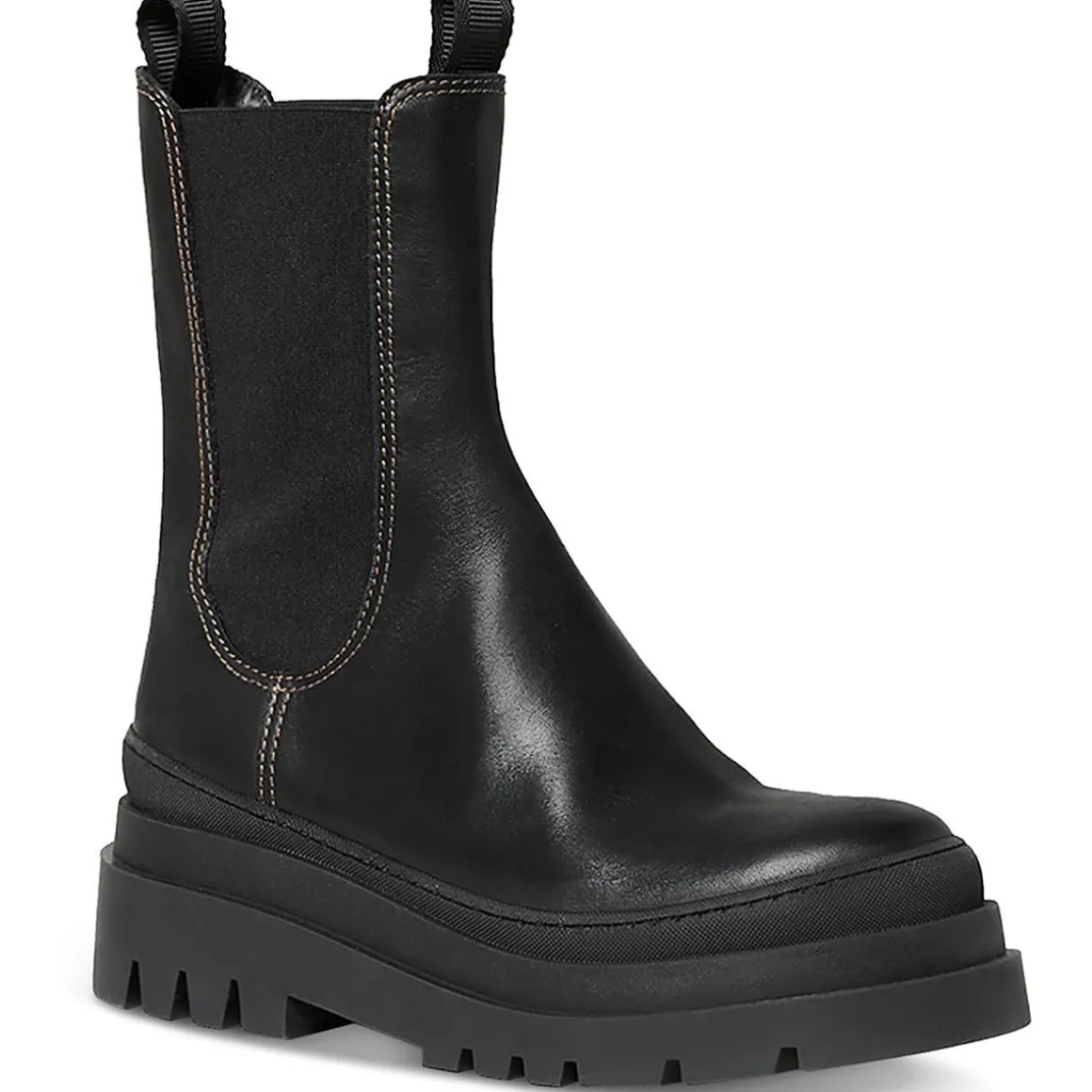 Carlota Leather Lugged Mid-Calf Boots