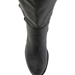 Carly Extra Wide Calf Faux Leather Knee-High Boots