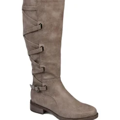 Carly Faux Leather Padded Insole Mid-Calf Boots