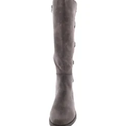 Carly Faux Leather Padded Insole Mid-Calf Boots