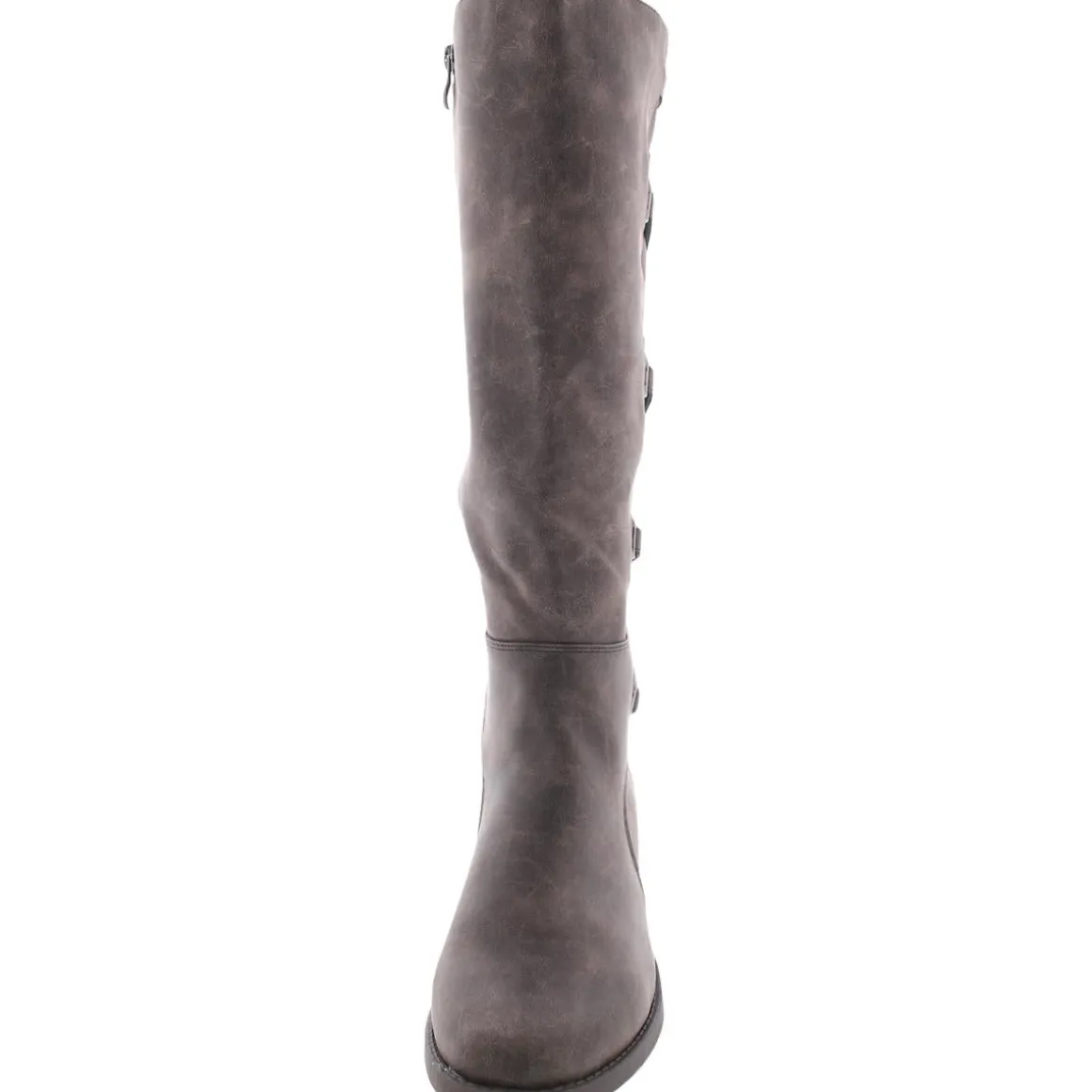 Carly Faux Leather Padded Insole Mid-Calf Boots