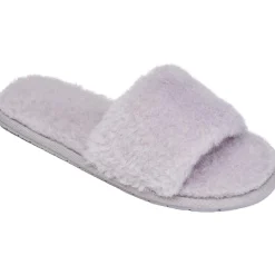 Carmen Faux Fur Open Toe Slide Sandals