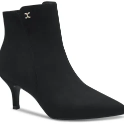 Carminee Faux Suede Pointed Toe Booties