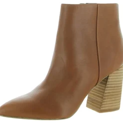 Cashew Leather Heels Booties