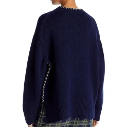 Cashmere Blend Chunky Crewneck Sweater