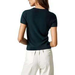 Cashmere Short Sleeves Pullover Sweater