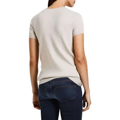 Cashmere Short Sleeves Pullover Sweater