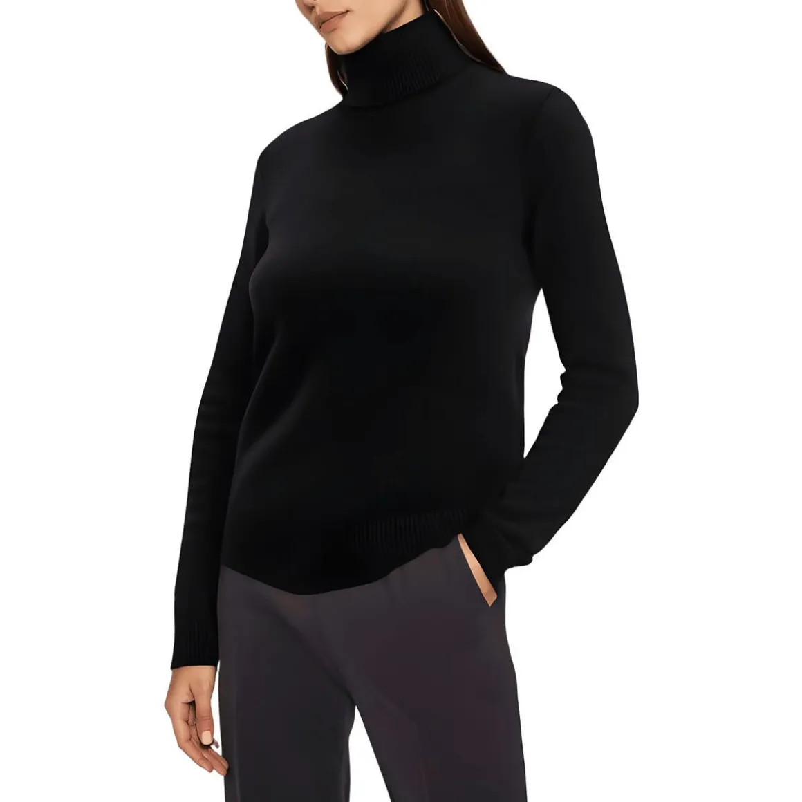 Cashmere Turtleneck Pullover Sweater