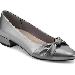 Caster Knot-Front Pointed Toe Pumps