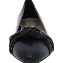 Caster Knot-Front Pointed Toe Pumps